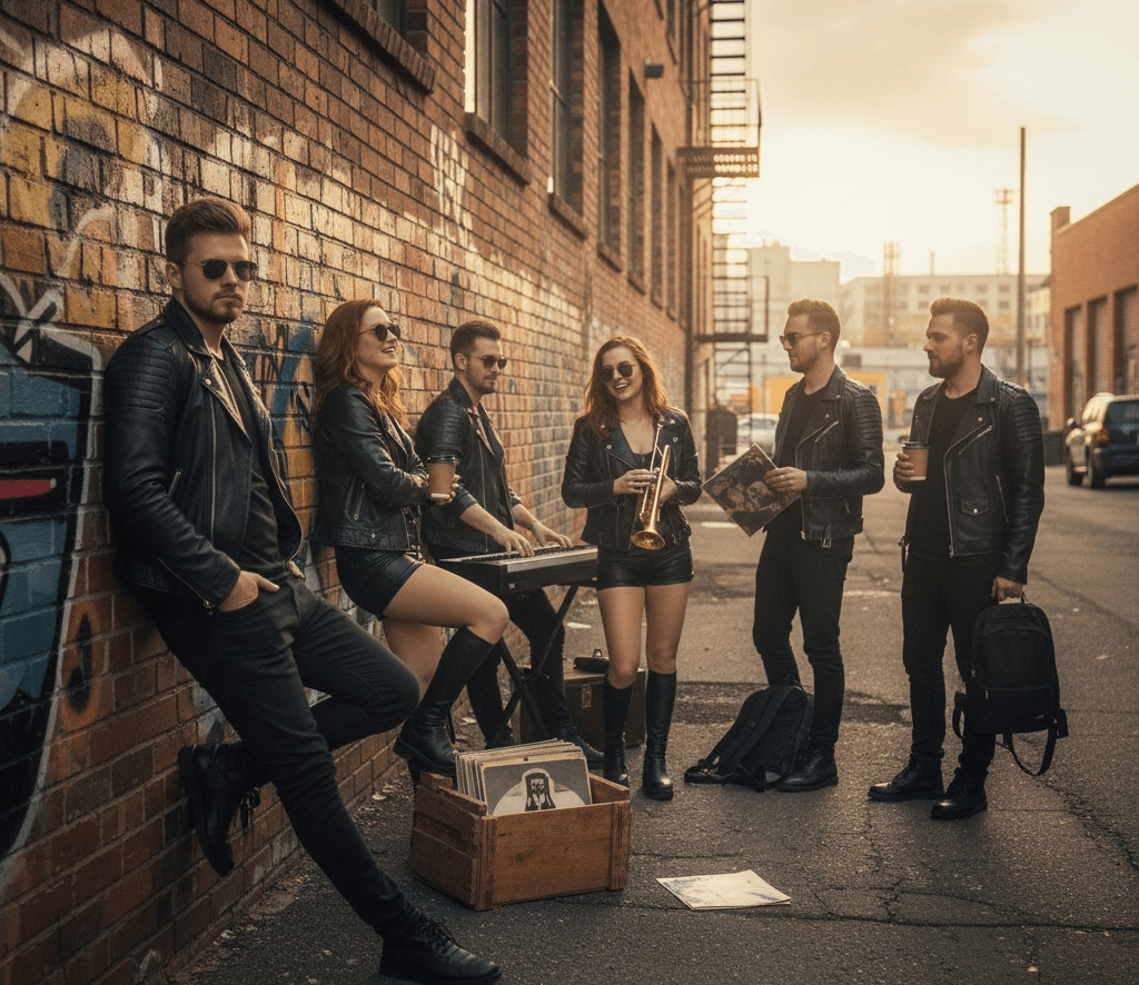 Backstage shot of Pixel Panthers