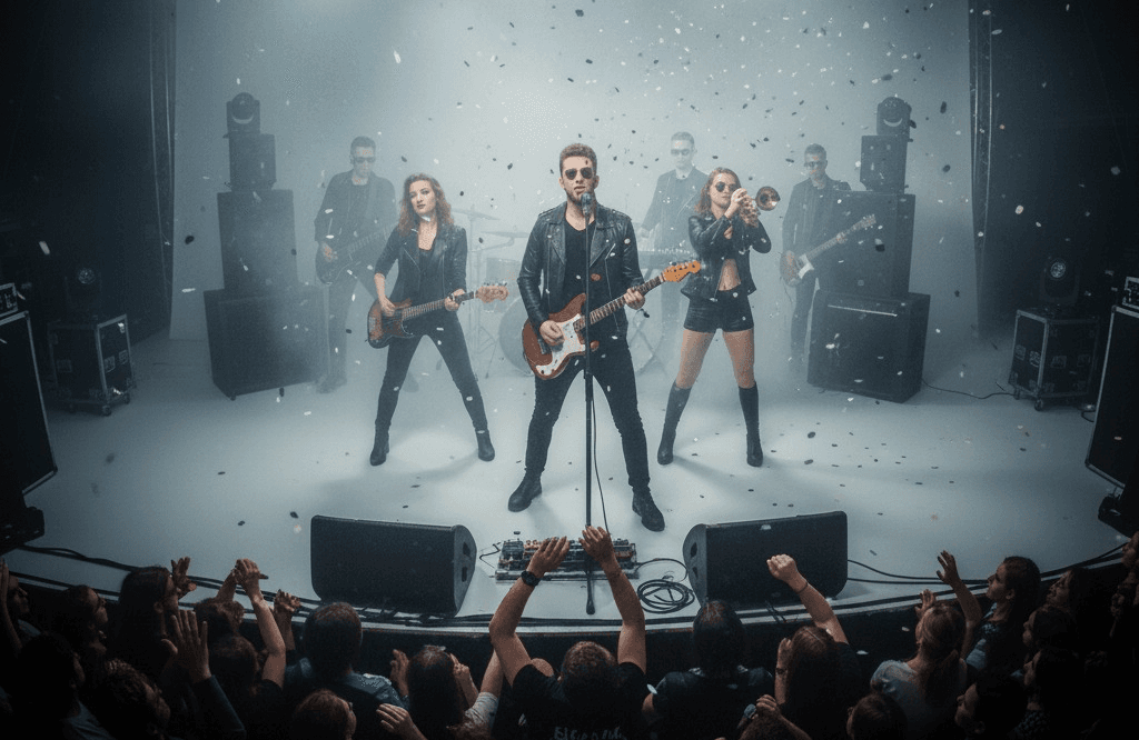 Live crowd moment with Pixel Panthers